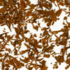 Dianhong Gongfu wet tea leaves floating in clear water.