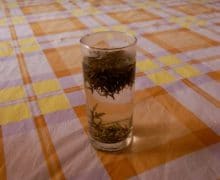 Tea in a pint glass
