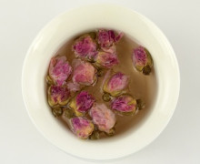 Rose Buds Brewed in a gaiwan