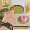 hand whisking organic matcha