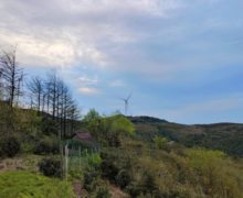 A distant Windmill Near mogan Tea Garden