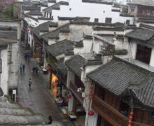 A very old road from the Song Dynasty in Anhui Province, China.