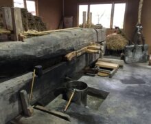 traditional canola oil press in Anhui Province, China