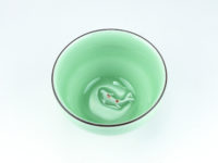 Fish swimming in the bottom of the Large Koi Fish Celadon Teacup