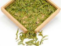Shifeng Longjing (Shifeng Dragon Well) Green tea dry leaves
