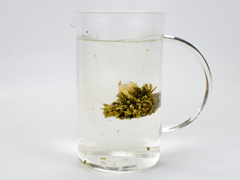 Chrysanthemum Green Blooming Tea in water