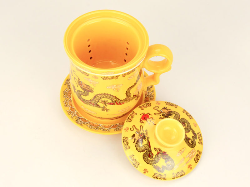 Yellow Dragon Filter Cup with lid removed