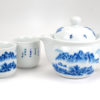 Landscape Porcelain Teapot and Teacups