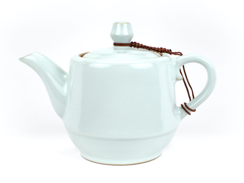 Ru Kiln White Moonlight Ceramic Teapot