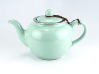 Ru Kiln Tianqing Porcelain Teapot side view