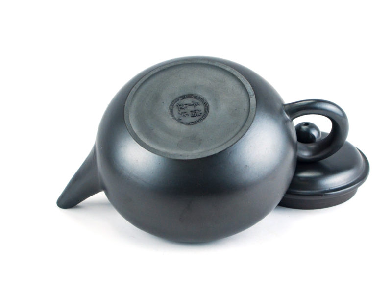 The maker's stamp on the bottom of the Black Shui Ping Yixing Teapot