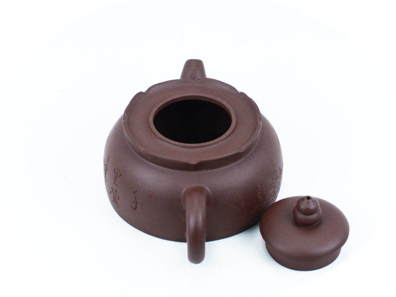 Monk’s Hat Yixing Teapot with lid open