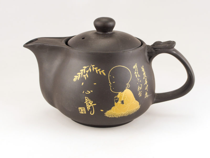 Side view of Little Monk Yixing Teapot.