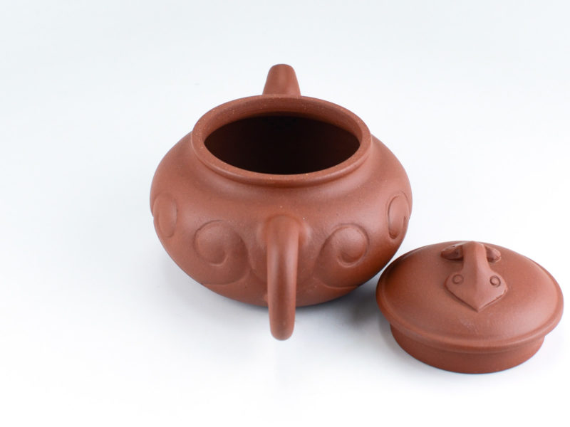 Red Ru Yi Yixing Teapot with lid open