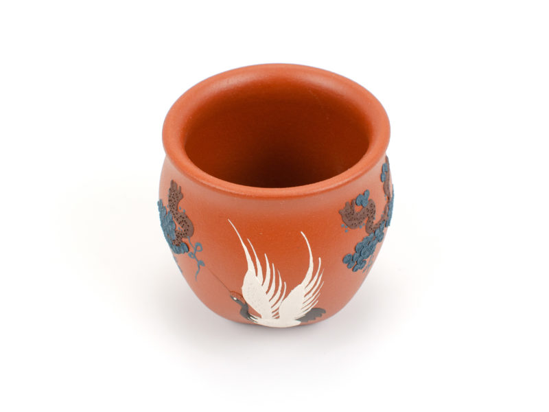 White Crane Yixing Teacup, above view