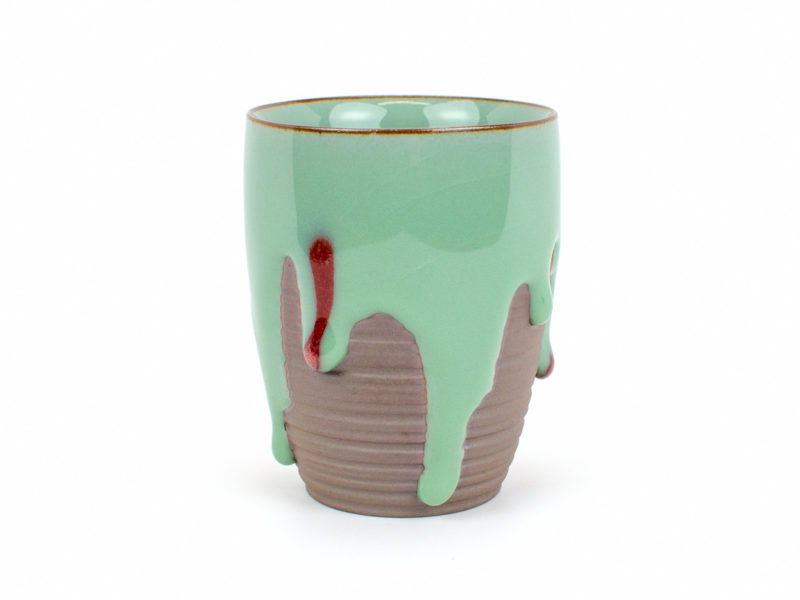 Ge Kiln Tall Green Drip Glaze Ceramic Teacup