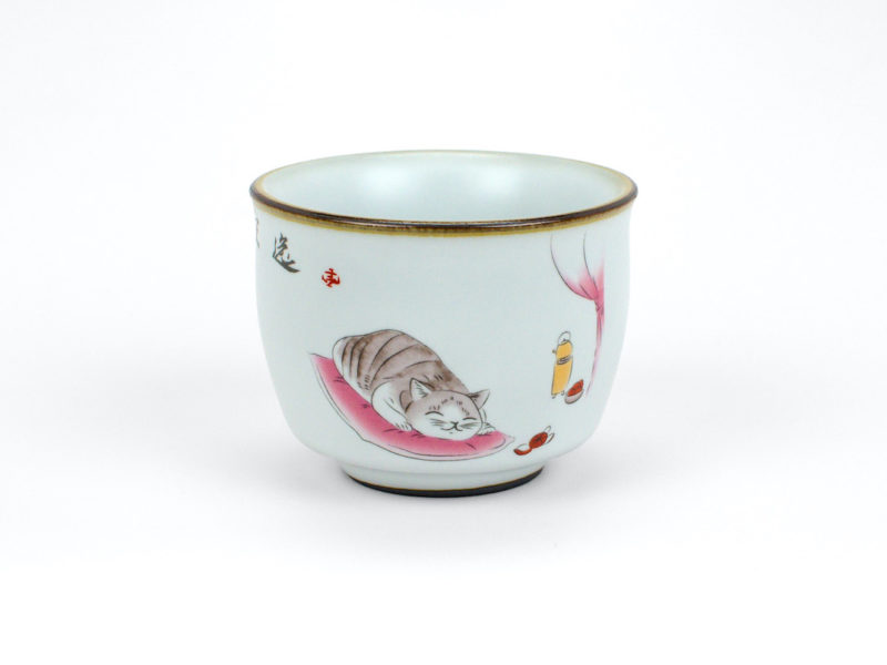 Ru Kiln Tea Cat Teacup