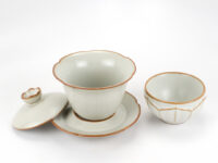 Ru Kiln Lotus Gaiwan and Teacup