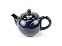 Jun Kiln Round Blue Ceramic Teapot