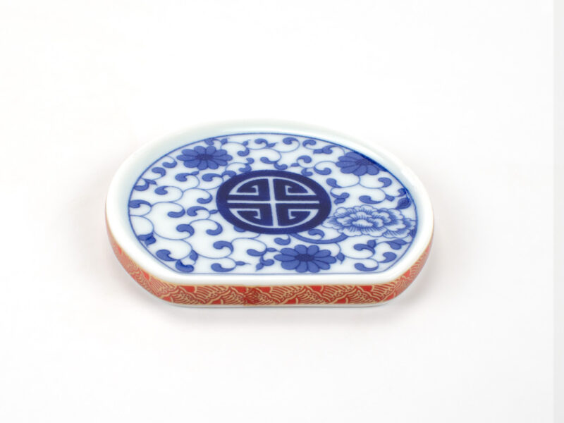 Jingdezhen Rising Moon Porcelain Tea Saucer, side view