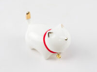 Jingdezhen Gold-Painted Porcelain Cat Tea Pet