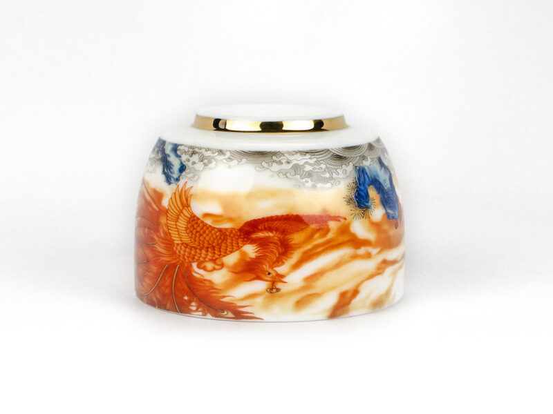 Jingdezhen Hand-Painted Phoenix Porcelain Teacup