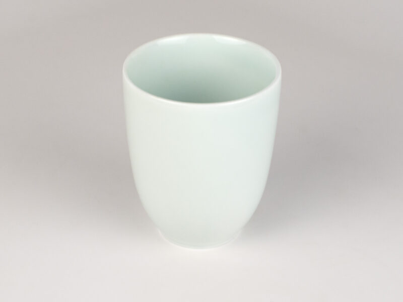 Willow River Hand-Painted Celadon Teacup
