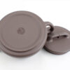 Maker's stamp on base of Bamboo Carved Stone Scoop Zi Ni Yixing Teapot