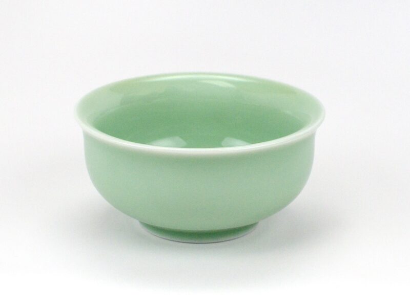 Longquan Kiln Two Koi Fish Celadon Teacup side view