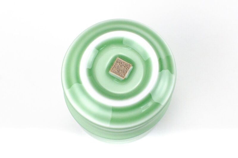 Longquan Kiln Bamboo Stem Celadon Teacup base view