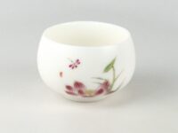 Jingdezhen Dragonfly and Lotus Ice Jade Porcelain Teacup