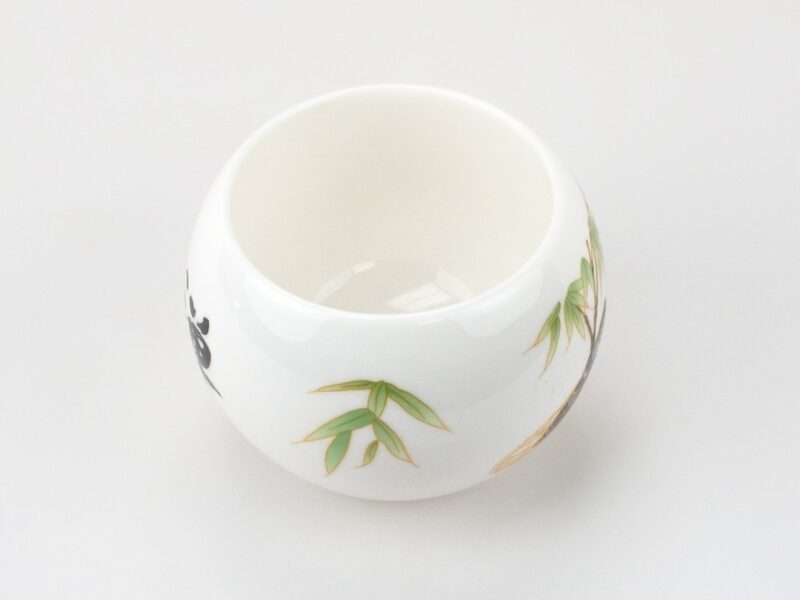 Ru Kiln Large Cicada Porcelain Teacup above view