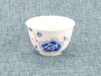 Blue Peony Ice Jade Porcelain Teacup