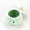 Classic Plum Green Celadon Teapot with lid open
