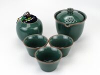 Ge Kiln Jade Green Easy Gaiwan Travel Tea Set