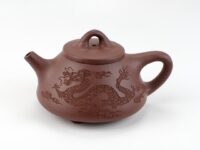 Dragon and Phoenix Stone Scoop Zi Ni Yixing Teapot