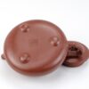 Base of Bamboo Leaf Carved Stone Scoop Zhu Ni Yixing Teapot