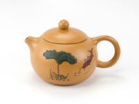 Clay-Painted Yellow Xishi Style Duan Ni Yixing Teapot