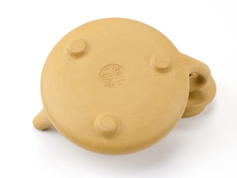 Base of Carved Yellow Stone Scoop Duan Ni Yixing Teapot