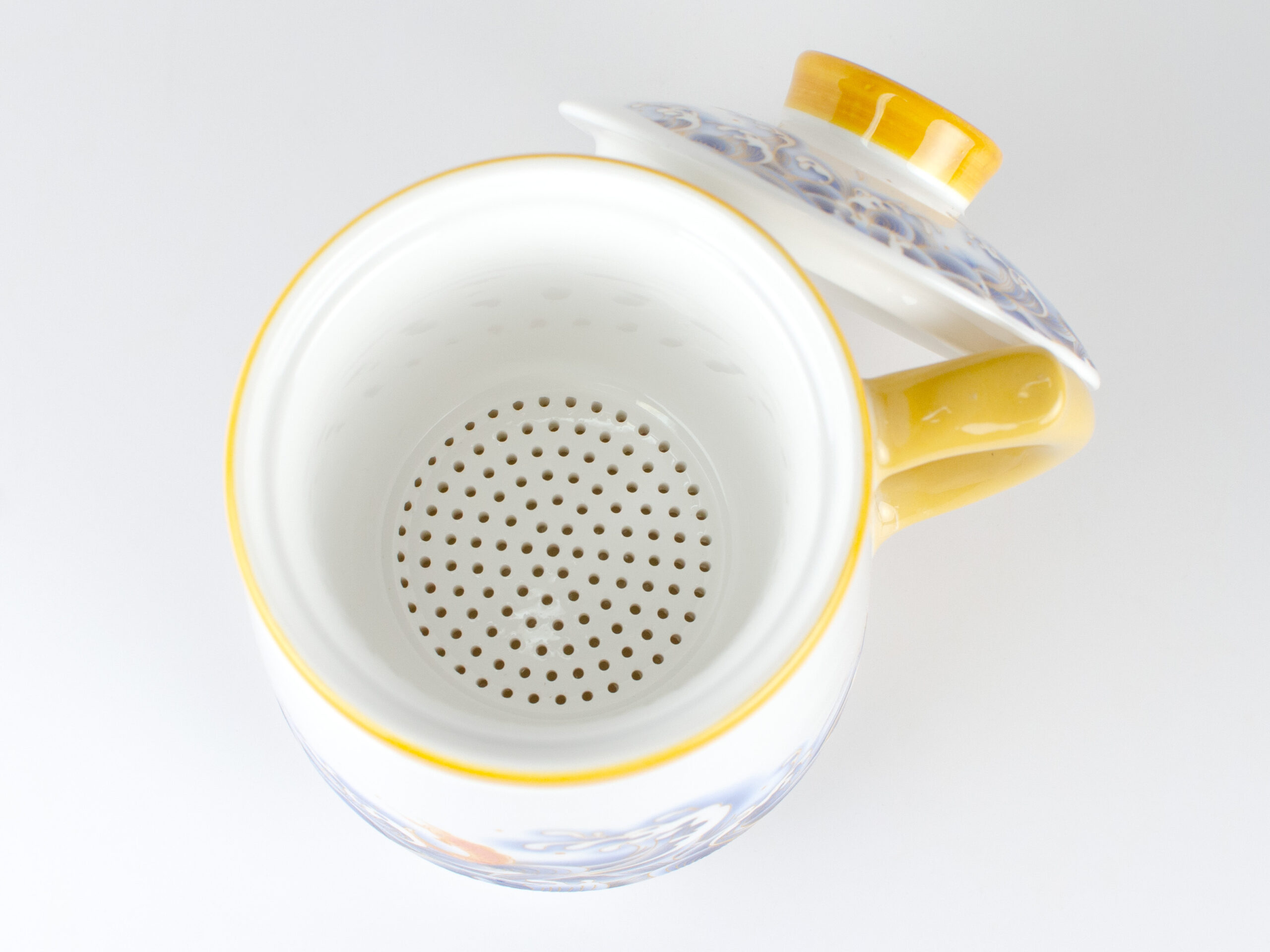 Leaping Koi Porcelain Filter Cup