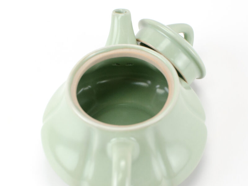 Ru Kiln Green Pumpkin Ceramic Teapot